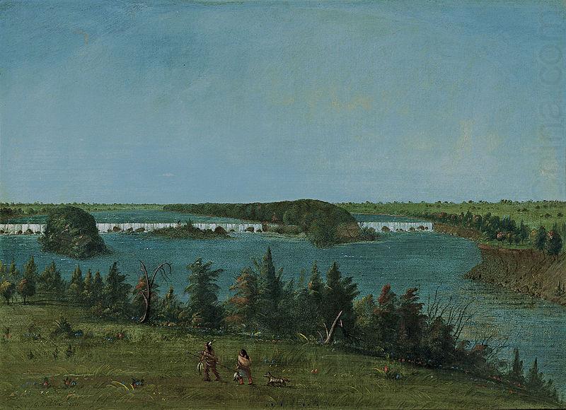 George Catlin Las cataratas de San Antonio china oil painting image